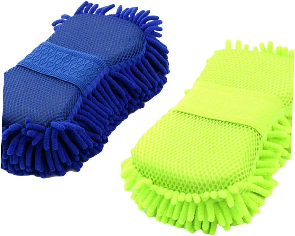 4 Pcs Auto Wash Gloves Car Wash Gloves Car Wash Mitt Car Sponge Clean Car Wash Tools