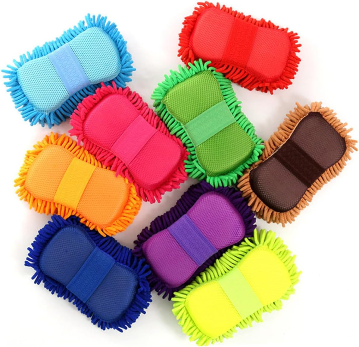 4 Pcs Auto Wash Gloves Car Wash Gloves Car Wash Mitt Car Sponge Clean Car Wash Tools