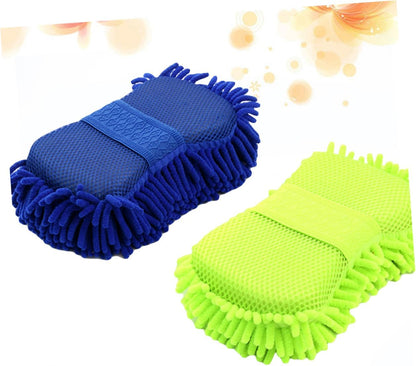 4 Pcs Auto Wash Gloves Car Wash Gloves Car Wash Mitt Car Sponge Clean Car Wash Tools
