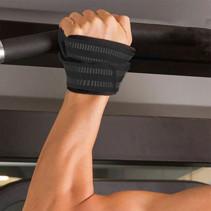2PCS Weightlifting Hand Belt Anti-Slip Sport Fitness Wrist Wraps Straps Gym Support Lifting Grip Belt Fitness Bodybuilding